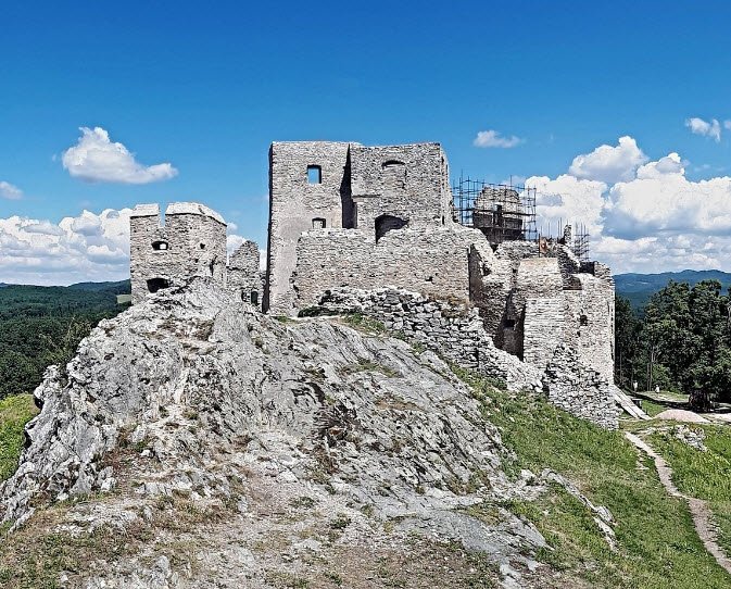 Castle Litava (ruin), Čelovce, Veľký Krtíš District, Slovakia, Slovakia